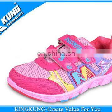 Leather + mesh material Shoes Upper For Kid Sport Shoes