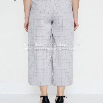 Casual Plaid Printed Pants