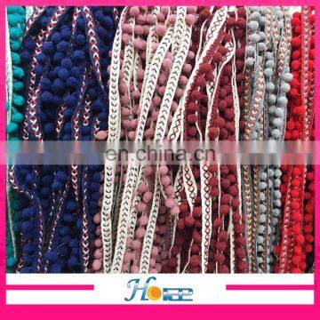 New Arrival Hotselling Wholesale New Fancy Indian Lace Pom-pom Trims photo-3