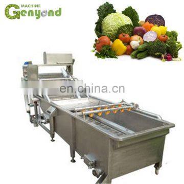 Full Automatic Root Vegetable Washing Cleaning Peeling Skinning Blanching Disinfection Cutting Packing Production Line photo-3