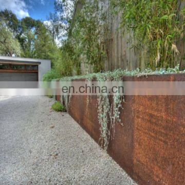Outdoor Decorative Rusted Corten Steel Landscape Edging photo-6