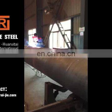 Big diameter 2m ASTM A252 grade ss400 casing spiral welding steel pipe