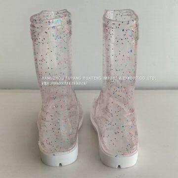Multicolour Kid Boots, Children Transparent Rain Boot, Kid 100%Transparent Boots,Cheap Child Boots photo-3