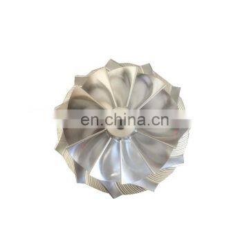 TD04HL 16T 49189-00016 43.43/56.02mm 11+0 blades Turbo milling/aluminum 2618/billet compressor wheel