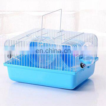 HQP-C018 HongQiang Mini pet house small animal house metal wire hamster cages with pipe pet carrier houses