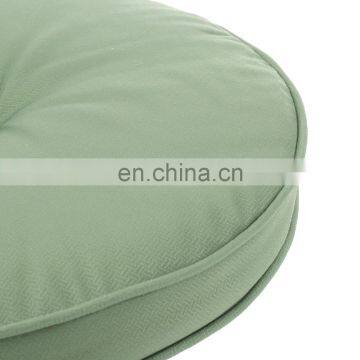 Home Decor Cyclic Breathable Solid Color Light Green Round Chair Pad Seat Cushion Pad photo-3