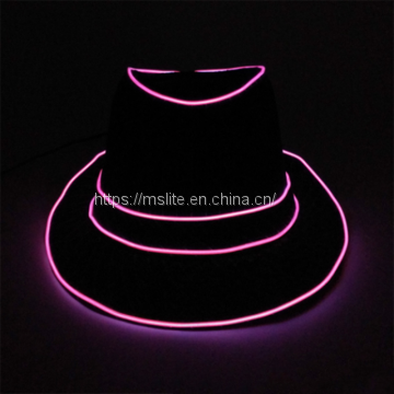 10Pcs European and American Popular Stage Led Luminous Jazz Hat photo-5