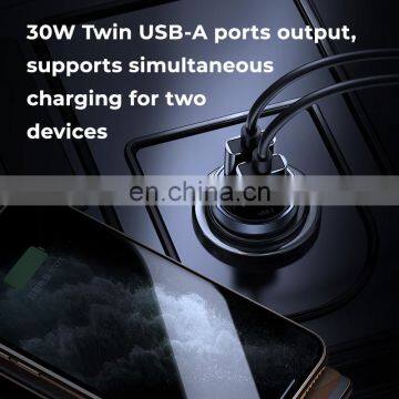 JOYROOM Car Charger Dual USB Mini Size Smart QC3.0 High Quality Universal Car Cell Phone Charger photo-5