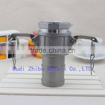 Top quality stainless steel camlock coupling female male pipe adapter with cheap price