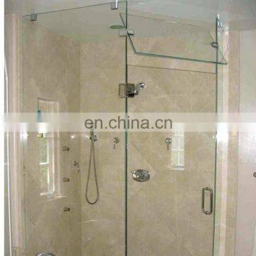 Top quality clear tempered glass shower door shower partition