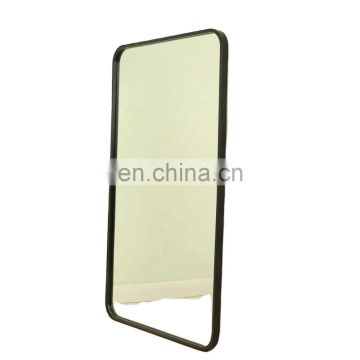 Iron Wood Decorative Framed Square Floor Stand Mirror