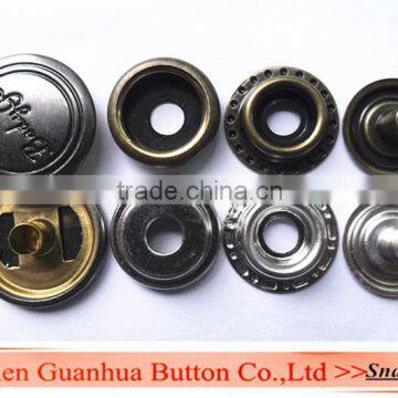 17mm metal snap button with underparts