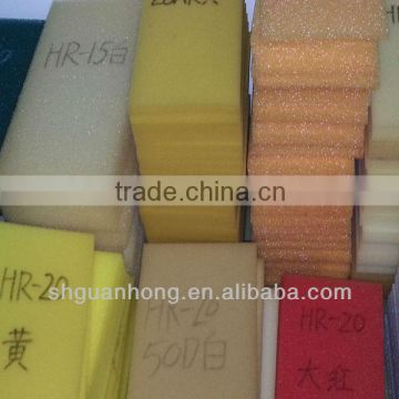 different color PU sponge,PU sponge sheet