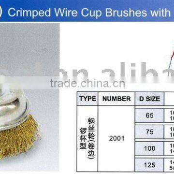 Crimped Wire Cup Brushes with Nut