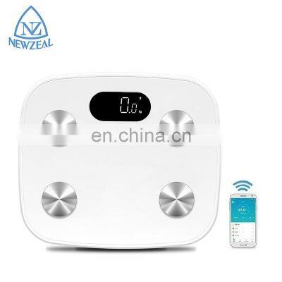 New Inventions Blue tooth LED Digital Bathroom Scale Fit 180Kg Portable Body Fat Balance Scale