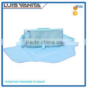Fancy Protable Blue Foldable Diaper Pad