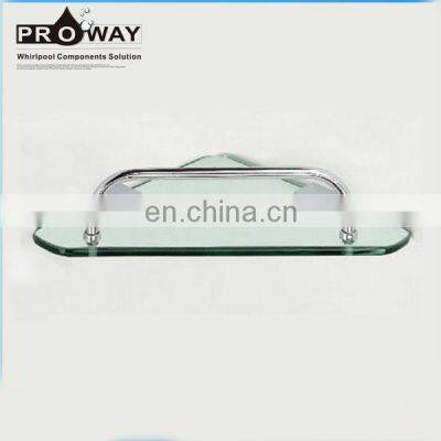 Bathroom Accessories Stainless Steel Material Shower Corner Glass Shelf photo-2