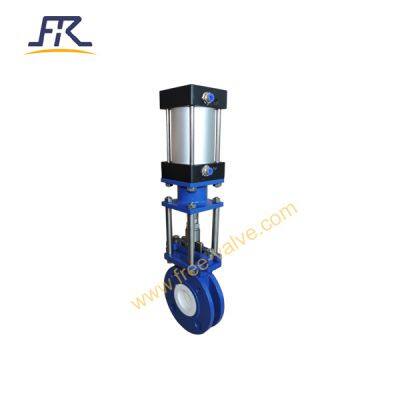2 Inch Pneumatic Ceramic Lined Knife Gate Valve photo-2