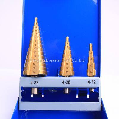 Cone Drill Bit High Speed Steel Double Sided Drill, Multiple Hole Stepped up