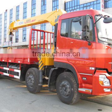 Dongfeng truck mounted 16ton lorry truck loading crane