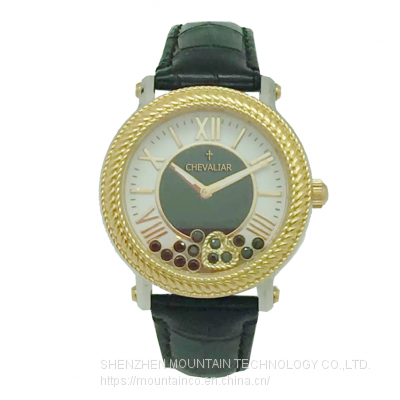 Stainless Steel Fashion Women Watches Genuine Leather Lady Watch photo-3
