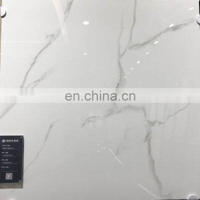 600x600 Glossy Carrara White porcelanato wall tiles porcelain floor tiles indoor