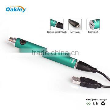 2014 Wholesale Oakley most popular HaKa passthrough battery, HaKa micro usb battery