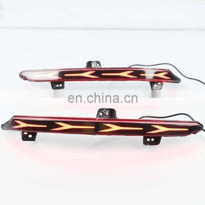 car auto parts rear  bumper lights drl led for 2018 2019  2021