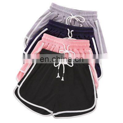 Clothing wholesale custom sports casual shorts women's jogging hot pants high waist large size wide leg pants S-5XL