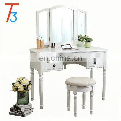 Classical Bedroom Furniture Makeup Table Mirrors Dressing Tables Vanity Desk Luxury Dresser