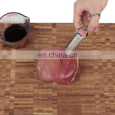 Best Price BBQ Manual Kit Marinade Set Brine Syringe Stainless Steel Meat Injector photo-2