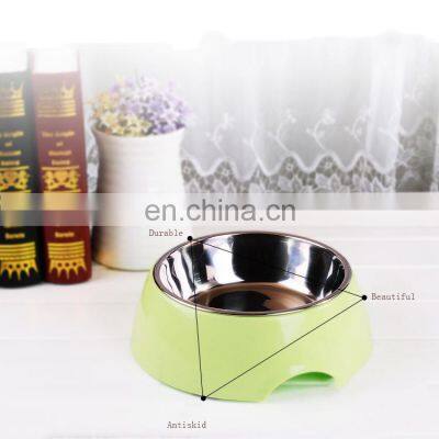 Top Quality Cats Dogs Eco Friendly Plastic Slow Feeder Stainless Steel Dog Bowl Logo photo-3