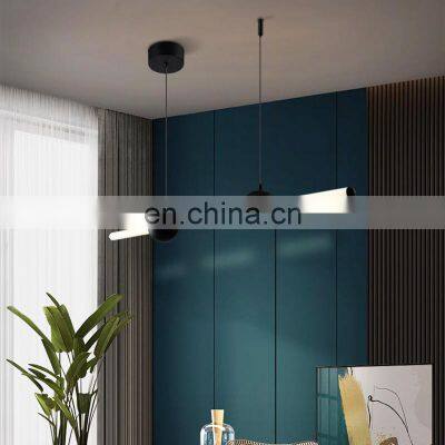 HUAYI Wholesale Contemporary Style Home Villa Decoration Aluminum Acrylic LED Pendant Lamp