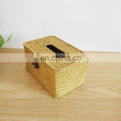 Wholesale high quality multi home decorative handwoven sea grass tissue box