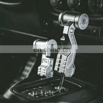 sliver accessories Shift Knob Handle  for Jeep wrangler JK  2007+  for jeep auto parts Aluminum  from Maiker