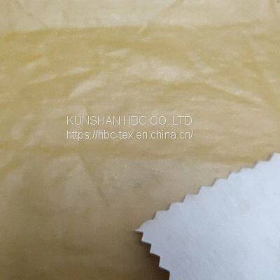 ART.EGNC-300 70%ctn,30%nylon 140gsm Wr+pearl Foam Coat+fabric Wash photo-3