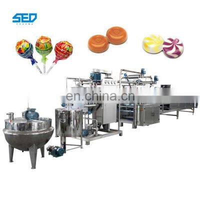 Hard Sugar Candy Making Machine Strawberry Lollipop Candy Making Machine