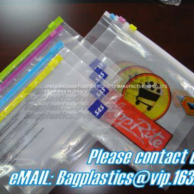 SLIDER LOCK BAG, PP SLIDER ZIPPER BAGS, WATER PROOF BAGS, GRID SLIDE SEAL BAGS, REUSABLE BAGS, SWIMWEAR BAGS photo-2