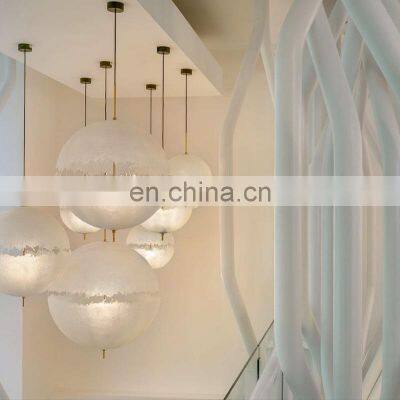 3D Globe Ball Pendant Lamp Modern Design Moon Chandelier Personality Bedroom Bedside Ceiling Hanging Light