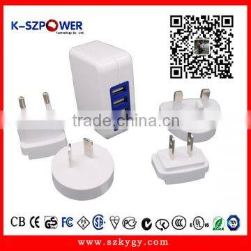 2016 G-series24W K- 054800 usb charger 4 port with CE UL