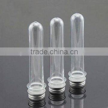 Clear 40ML pet plastic round tube with aluminum cap                        
                                                Quality Choice