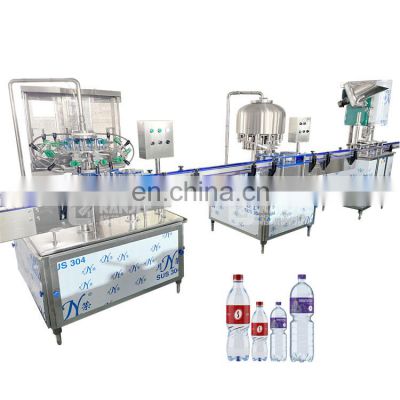 XGF12-12-1 linear type automatic PET water bottle washing filling capping machine production line plant