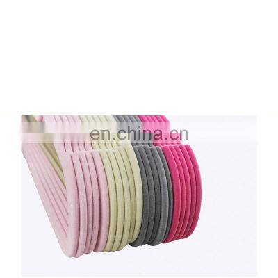 Top Rated Portable Ladies Manufacturers Black Pants Custom Logo Velvet Swimwear Clothing Plastic Coat Hanger Wholesale photo-3