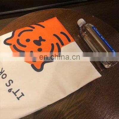 Reusable Foldable Handbag Shop Bag Bolsas De Tela Ecologica Grocery Canvas Tote Bag for Shop With Logo photo-3
