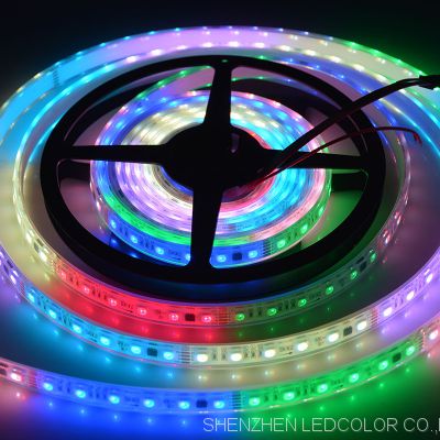 DMX512 RGBW DC24V/12V Factory Custom Length Voltage Waterproof Level Addressable rgbw Led Strip