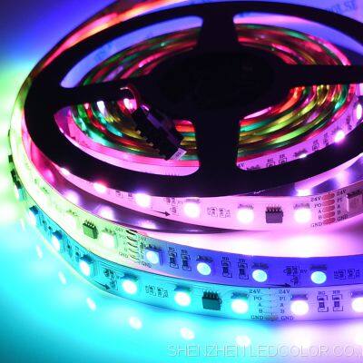 Dmx Strip 60leds/m DMX512 Built-out IC Led Rbg Strip 512 DMX Led Tape 12v 24v Led Rgb photo-4