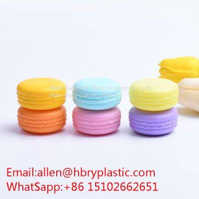 lip gloss container plastic cosmetic jars eye shadow 10g plastic PP jar empty face cream macaron cream jars