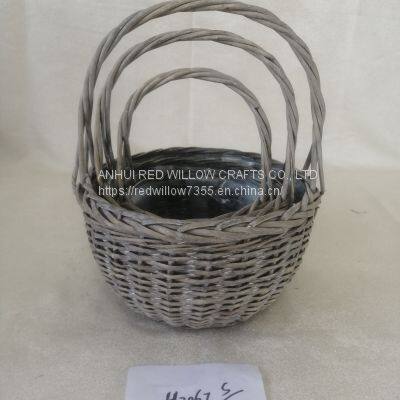 Best Selling Round Flower Pot Garden Wicker Willow Basket