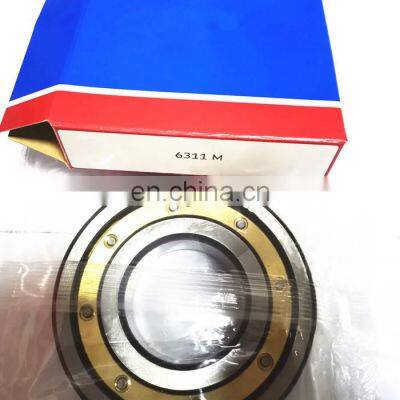 6311M brass cage bearing deep groove ball bearing 6311M