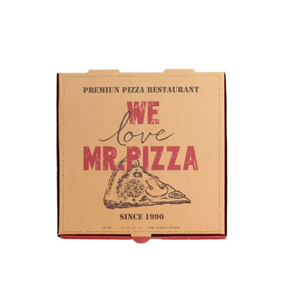 Factory Cheap Price Custom Packaging Black Pizza Box With Logo
